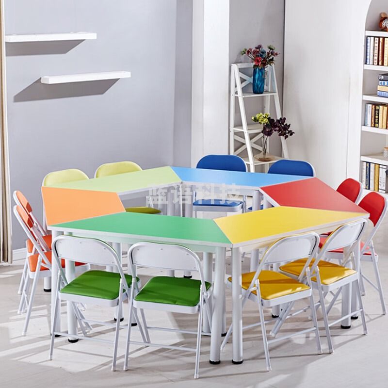 奇心华创 QX-FDZ 心理辅导室彩色团体活动桌 心理仪器