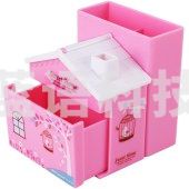 得力(deli)9138 温馨小屋笔筒(颜色随机发)