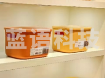 收纳盒桌面带盖塑料杂物零食化妆品盒子长方形收纳筐储物盒整理箱 马卡龙收纳盒-中号