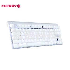 樱桃（CHERRY）MX8.0 G80-3880HSAEU-0 机械键盘 有线键盘 87键背光 白色 樱桃青轴