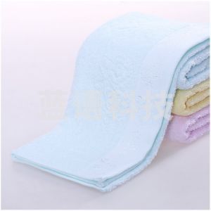 洁丽雅素色纯棉毛巾E0033蓝色70*34cm