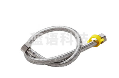 304不锈钢编织4分软管1米长 龙头金属软管马桶连接水管 不锈钢编织进水软管 一根