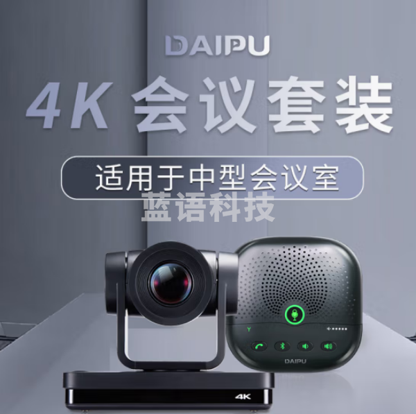 戴浦（DAIPU）DP-T116 高清4K视频会议套餐 4K超高清免驱遥控云台摄像头 蓝牙无线麦克风远程视频会议腾讯会议