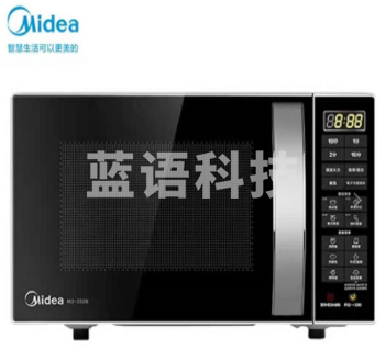 美的（Midea）M3-L232B 23L家用微波炉烤箱一体机 智能湿度感应 智能菜单 易清洁面板 电子除味 银黑搭配 大容量平板微波炉