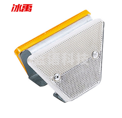 冰禹 BYaf-534 单双面轮廓标反光标 高速公路车库道路导向标诱导标 国标双支架黄白