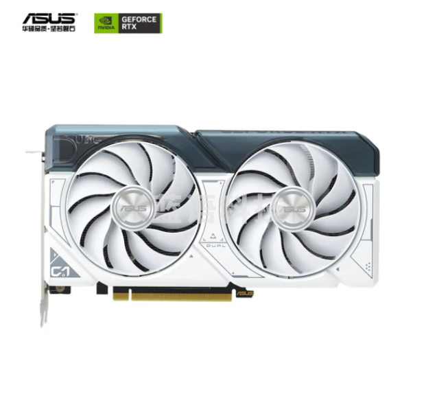 华硕（ASUS）白色 DUAL GeForce RTX4060-O8G-WHITE 电竞游戏显卡