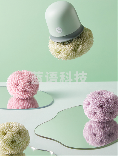 拾光系列抗菌清洁球套装（1柄2球）  HXC-S-Q022