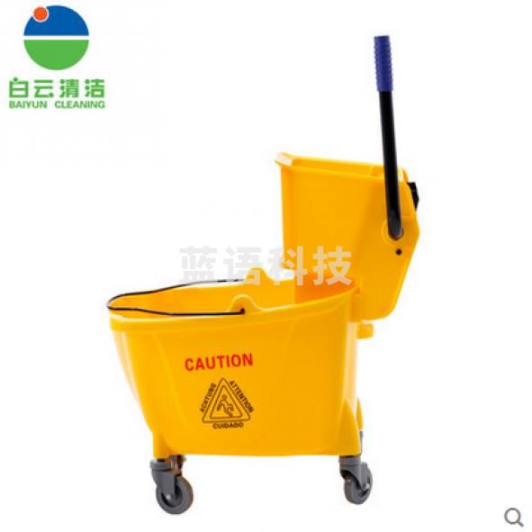 白云 洗地拖桶单桶榨水车24L