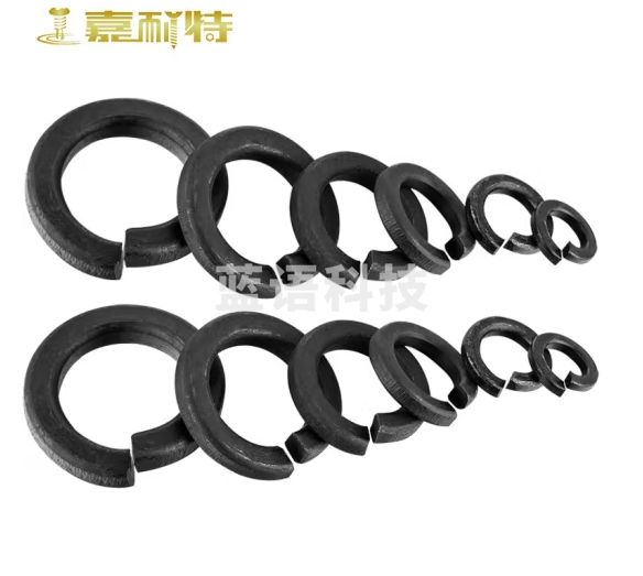 嘉耐特 高强度8.8级弹垫 发黑开口介子 弹簧垫圈 M12 （400个）