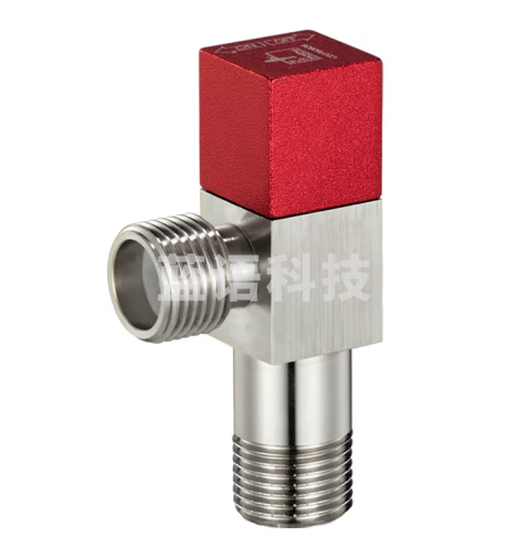 潜水艇（Submarine）F302黄铜加厚三角阀八字阀陶瓷阀芯 国标4分（红色）