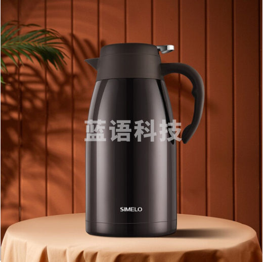 SIMELO （施美乐）印象京都保温壶 大容量保温杯304不锈钢抽真空 热水壶 保温瓶尊享版2.0L(深咖色）