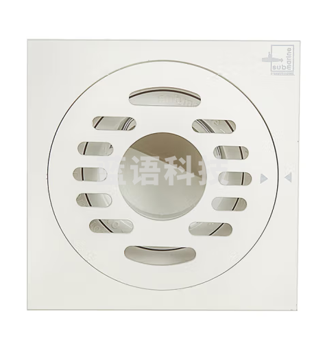 潜水艇（Submarine）WTF50-10X奶油风防臭地漏黄铜材质洗衣机地面排水两用地漏50管