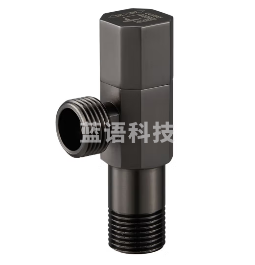 潜水艇（Submarine）QHF005四分冷热水通用三角阀八字阀主体黄铜加厚陶瓷阀芯 枪灰色