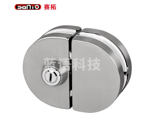 赛拓（SANTO）双开门玻璃门锁办公室玻璃门单开门锁免开孔锁具 0069