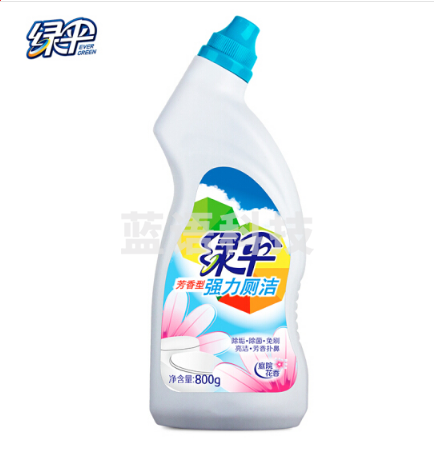 绿伞 洁厕灵800g 花香型 厕所马桶洁厕清洁剂20桶（一箱）