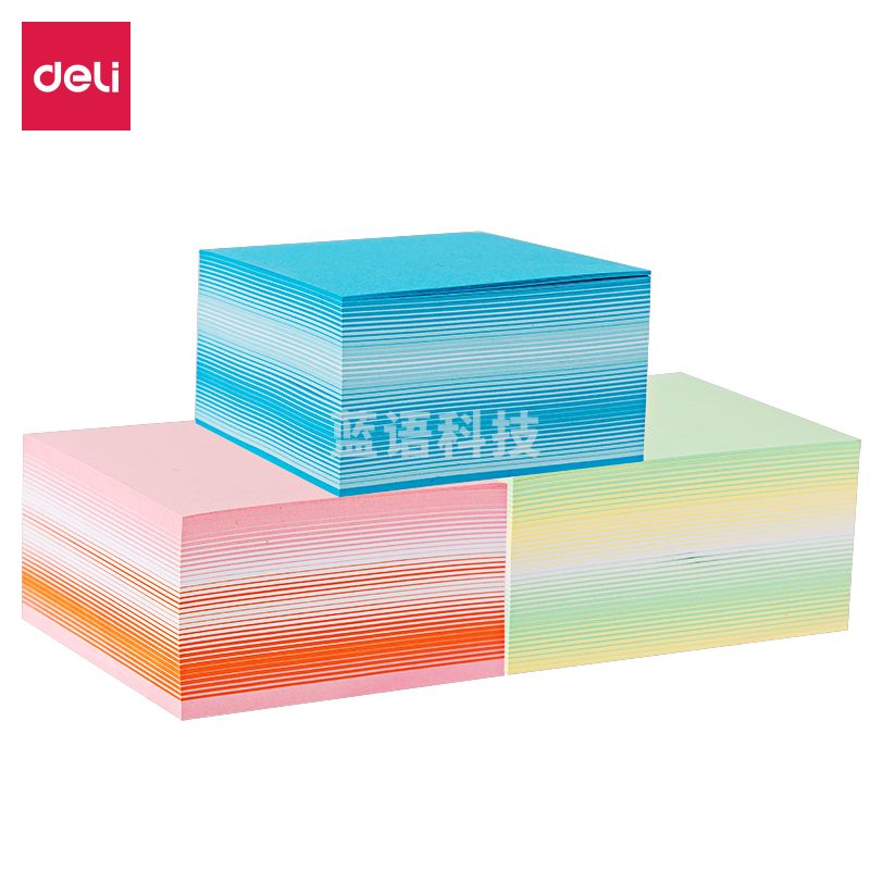 得力21714雅澹主题便签本(混)-400页（包）