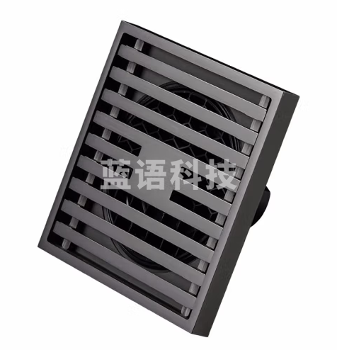 潜水艇（Submarine）MTK40-10黄铜镀镍枪灰色地漏卫生间淋浴超薄防臭地漏大排量40管径