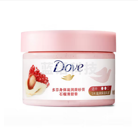 多芬身体磨砂膏298g 石榴籽+乳木果香 温和磨砂(包装随机)