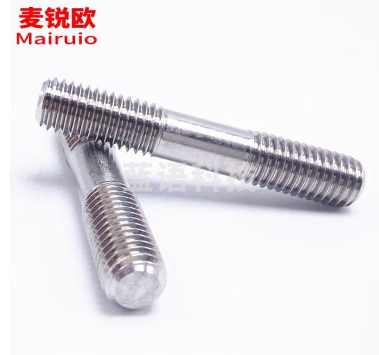 麦锐欧 304不锈钢双头螺栓螺丝 螺杆丝杆牙棒 M5*40(100根/盒）