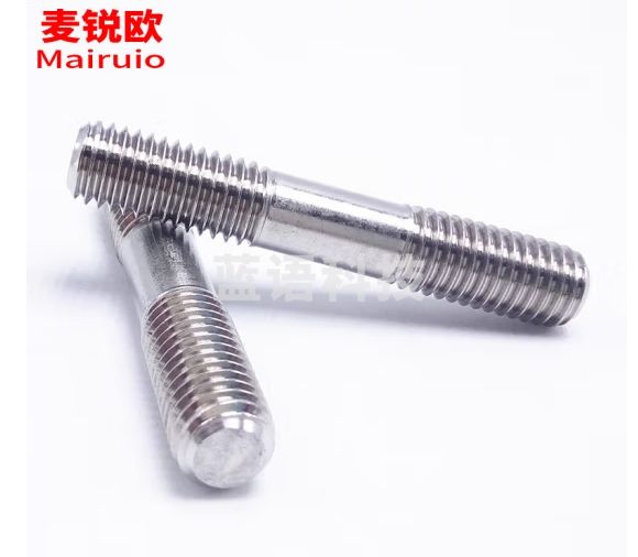 麦锐欧 304不锈钢双头螺栓螺丝 螺杆丝杆牙棒 M3*45(100根/盒）