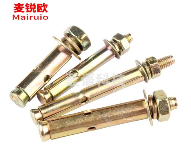 麦锐欧 铁镀锌膨胀螺丝 外膨胀螺栓 加长拉爆国标爆炸螺钉 M6*50 1500个