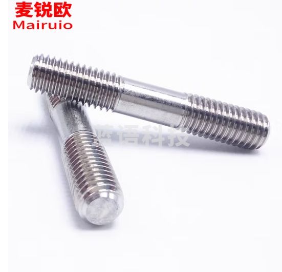 麦锐欧 304不锈钢双头螺栓螺丝 螺杆丝杆牙棒 M4*120(50根/盒）