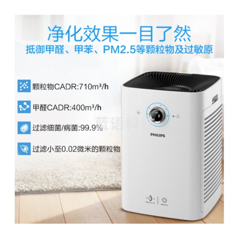 飞利浦 (PHILIPS) 空气净化器 除甲醛 除雾霾 除过敏原 除细菌 病毒 CADR710立方米 AC6608