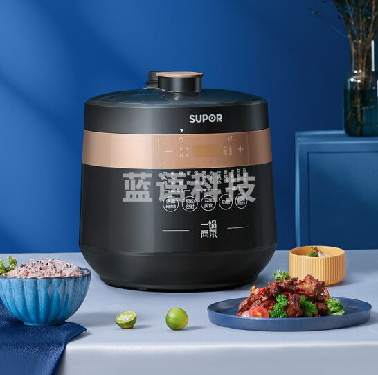 苏泊尔SY-50YC9082 高压锅 上蒸下煮 一锅两菜 大屏触控 深汤双胆全自动智能