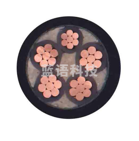 津达线缆 国标YJV5芯电力电缆 硬线 电线 电缆 1M 津达线缆 YJV 5*70