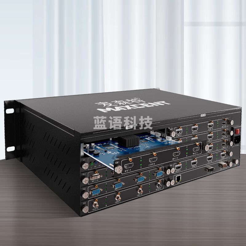 麦森特MAXCENT 无缝插卡式混合矩阵切换器AV屏幕拼接处理器主机电视墙拼接控制器 4路CVBS输入板卡MS-4AV