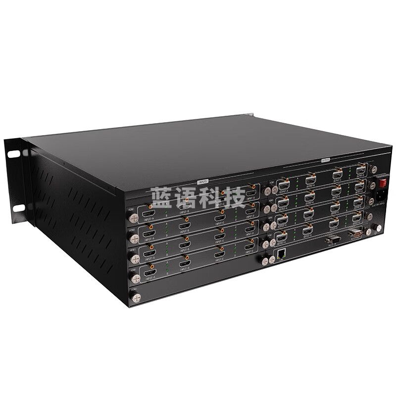 麦森特MAXCENT 无缝插卡式混合矩阵切换器16进16出高清音视频多屏幕拼接处理器主机电视墙拼接控制器MS-16T