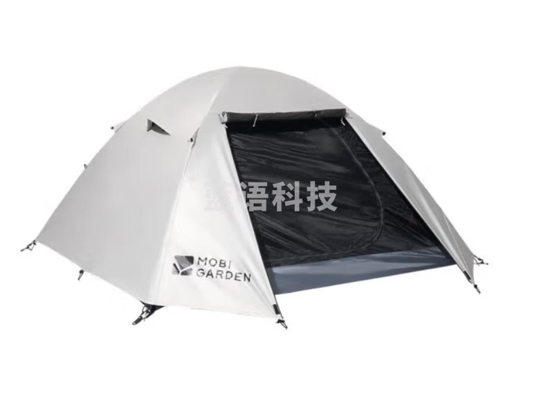 牧高笛（MOBIGARDEN）帐篷 户外露营防风防雨徒步双人黑胶帐篷晴日2 NX23561012 象牙白