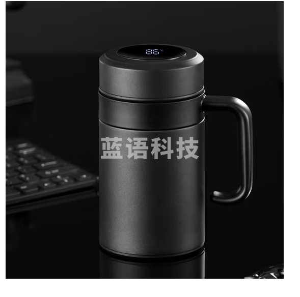 天喜钛杯 纯钛保温杯带把手男士高档泡茶杯水杯礼品送人 显温款