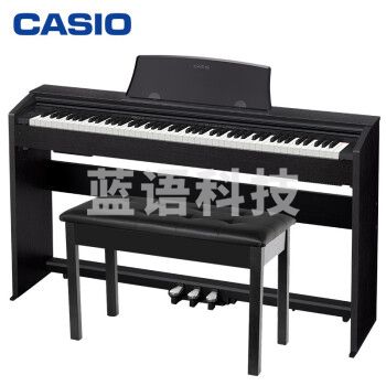 卡西欧（CASIO）PX-778电钢琴 88键重锤数码钢琴 黑色 初学入门进阶教学带盖立式款