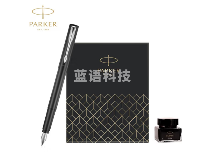 派克（PARKER）钢笔 签字笔 商务送礼 男女生日礼物 学生练字文具 威雅XL经典黑白夹墨水笔+深灰迷你墨水礼盒