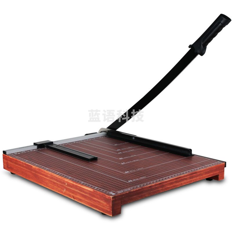 得力 木质切纸刀 8002 A3 朱红色