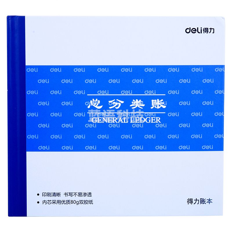 得力3451总分类账(蓝)-100页-24K(本)