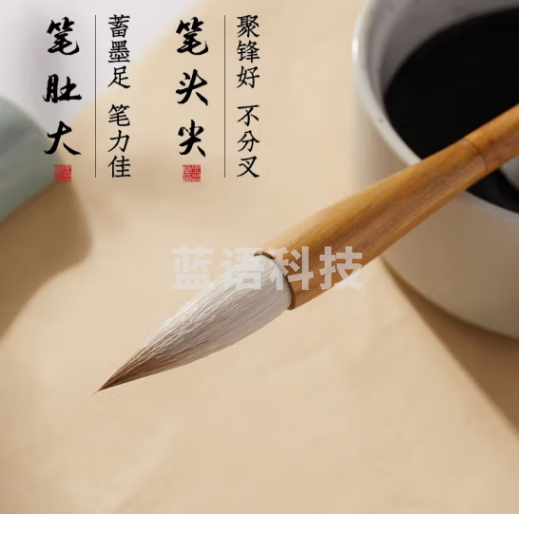六品堂 羊毫毛笔书法套装狼毫 成人高档毛笔字大号初学者兼毫隶书行书软笔楷书大楷中楷