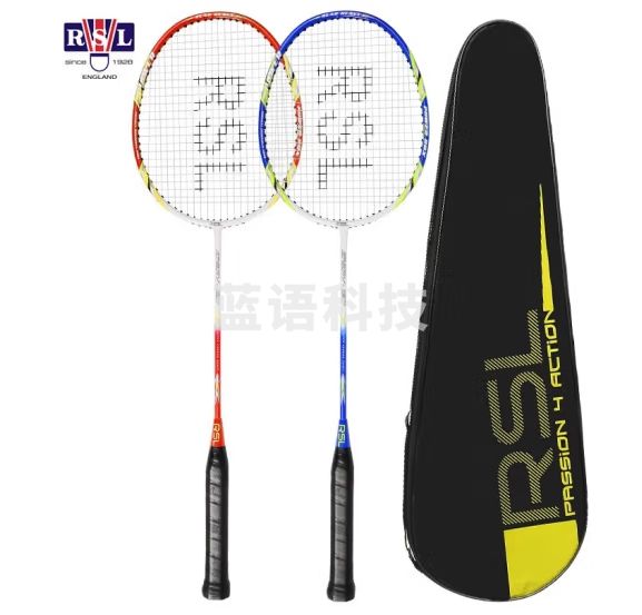 亚狮龙（RSL）羽毛球拍碳复合耐打成人学生双拍 ENERGY-120 经典蓝红（已穿线)
