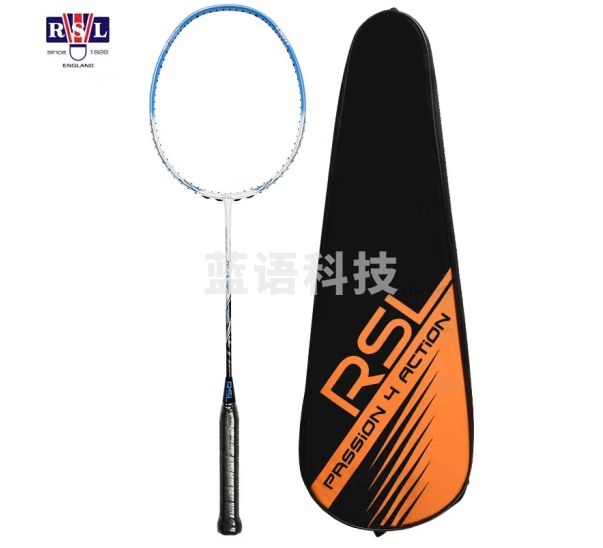 亚狮龙（RSL）羽毛球拍全碳素5u进阶FL-600 BLUE单拍白蓝（空拍）