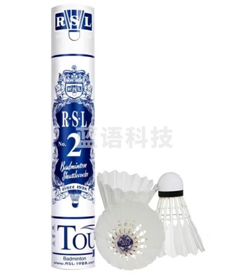 亚狮龙（RSL）羽毛球NO.2号球全圆鸭毛专业稳定耐打羽球77速12只装/筒