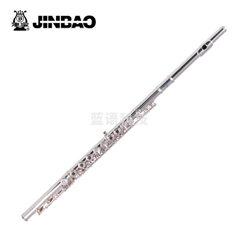 津宝 长笛JBFL-9148S 白铜管体17孔长笛镀银长笛开孔直列式附E键