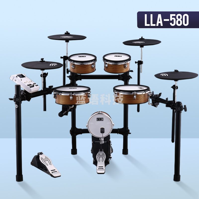 津宝电子鼓莉丽娅LLA-580双层网面折叠便携式演出儿童成人电鼓