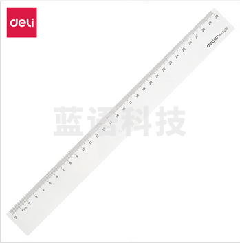 得力 6230 直尺 30cm 透明