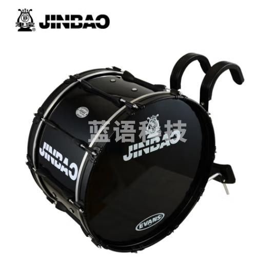 津宝 专业大军鼓带背架JBMBZ-2414行进鼓乐器
