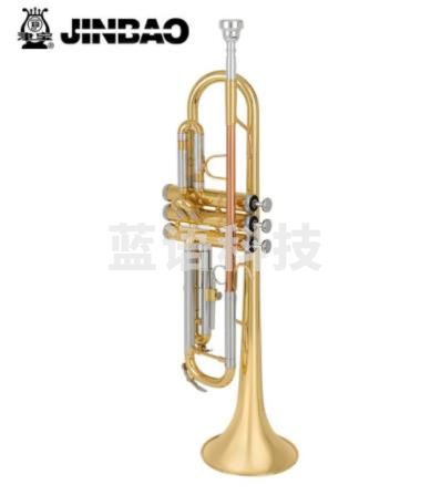 津宝小号乐器JBTR-601降B调儿童初学学生演奏考级漆金西洋吹管乐器