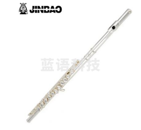 津宝长笛JBFL-6248S 16孔c调白铜镀银成人儿童初学者入门学生学校考级通用乐器