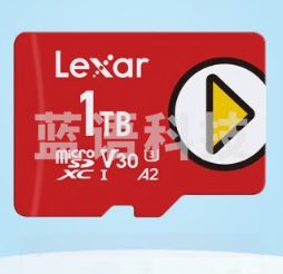 雷克沙（Lexar） TF（MicroSD）存储卡 U3 V30 A1 1T 读速160MB/s 写速100MB/s