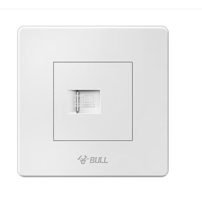 公牛(BULL) 墙壁插座 一位电脑插座 86型面板G07T102B