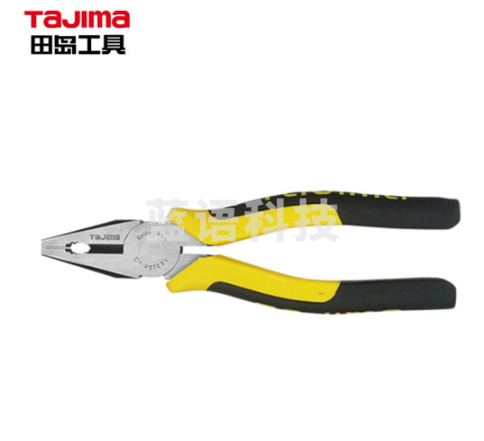 TAJIMA 田岛钢丝钳工业级进口品质斜口省力花齿钢丝钳老虎钳克丝钳子断线钳 花齿7寸钢丝钳1201-0257